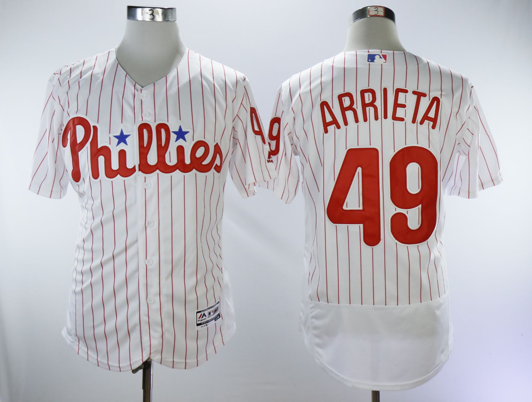 Men Philadelphia Phillies #49 Arrieta White Elite MLB Jerseys